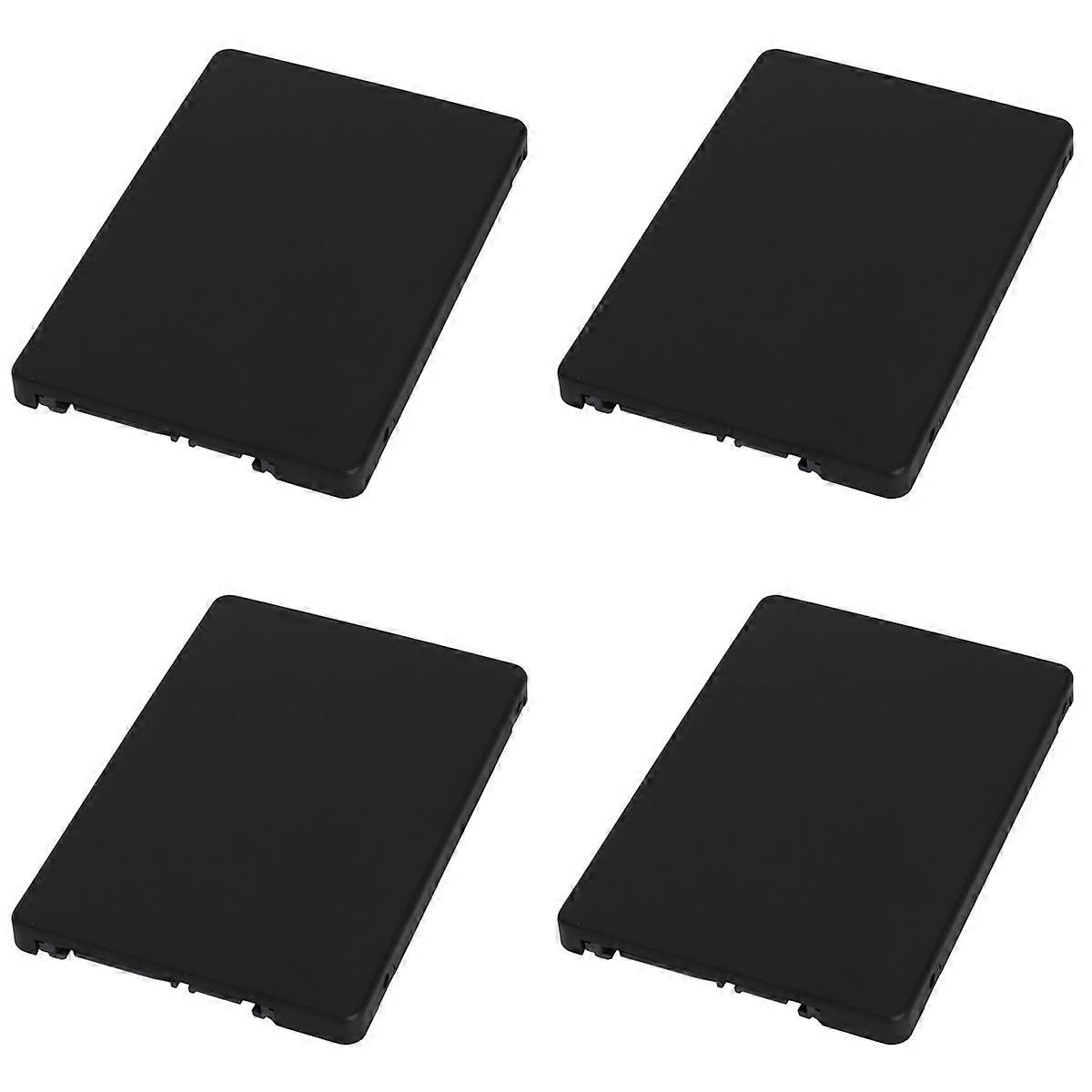 4X Mini Pcie MSATA SSD to 2.5 Inch SATA3 Adapter Card with Case 7 mm Thickness Black