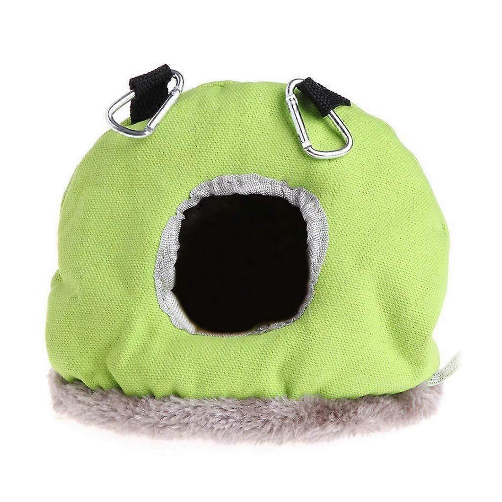 Parrot Plush Nest Winter Warm Hammock Pet Bed Swing Cave for Bird Cage Decor, Soft Fabric, Cozy Hanging Design