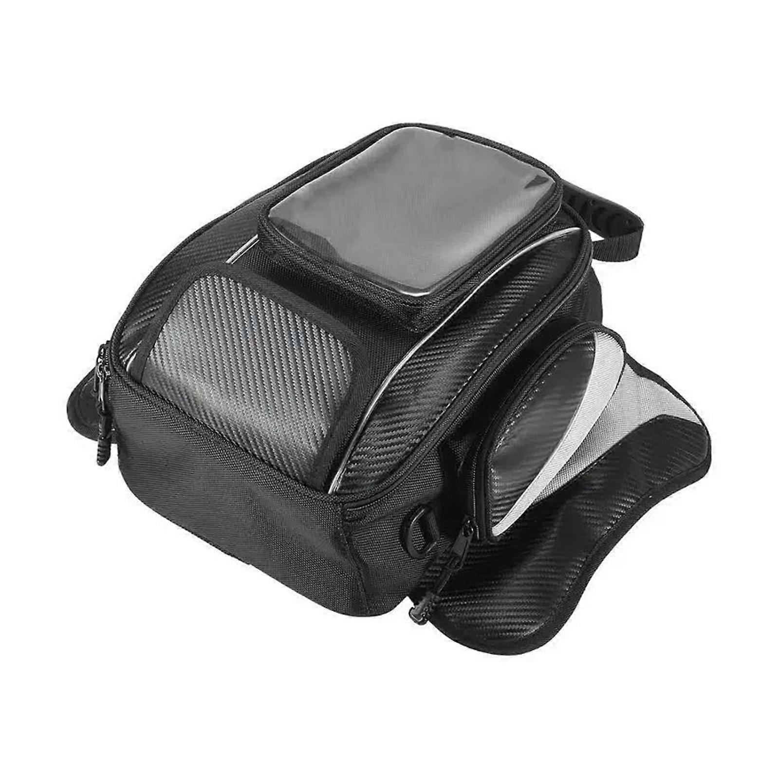 Motorcycle Tank Bag with Transparent Window, Universal Magnetic Mount