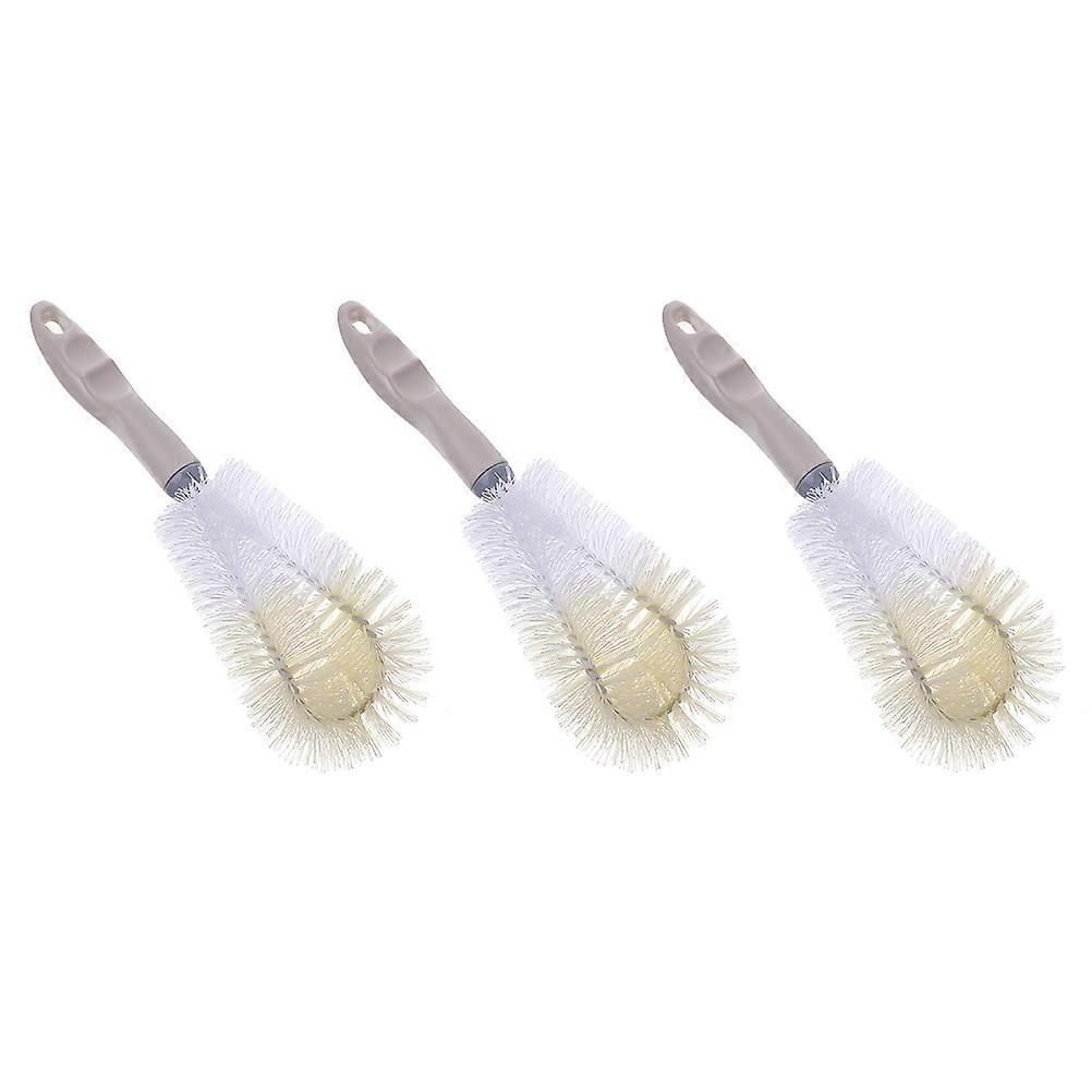Durable Cleaning Brush with Ergonomic Long Handle for Bottle and Cup 3pcs Assorted Color PP