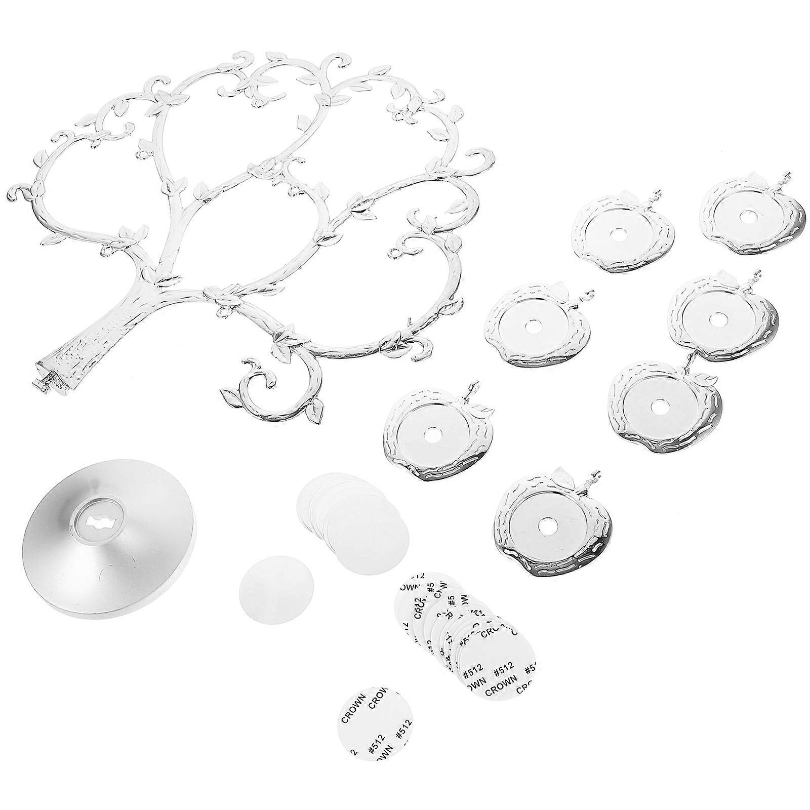 Picture Tree Wedding Photo Frame Tree-Shaped Design Assorted Color Metal Photo Storage 1Set