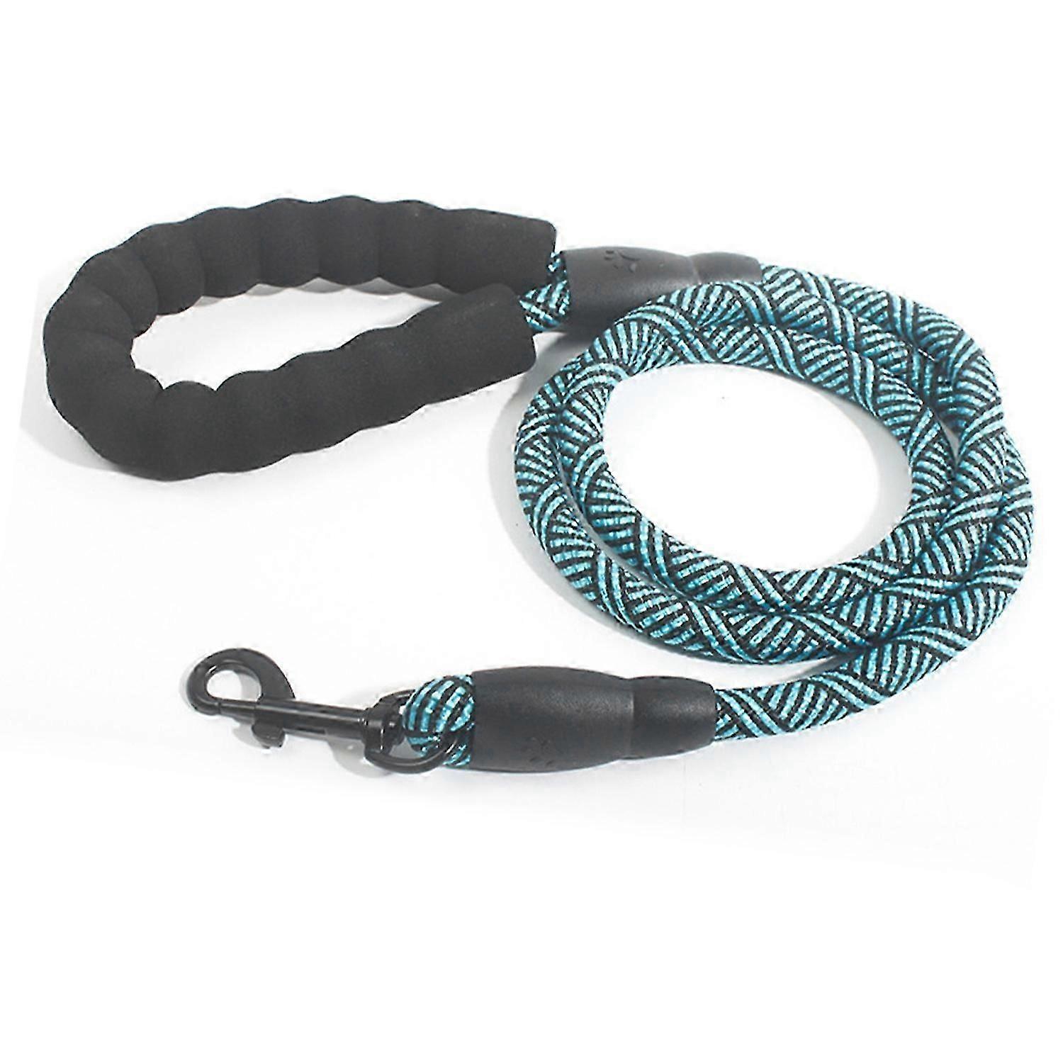 Dog Leash Safe Foam Handle Pull Resistant Large Dog Traction Rope with Buckle for Training Walking P