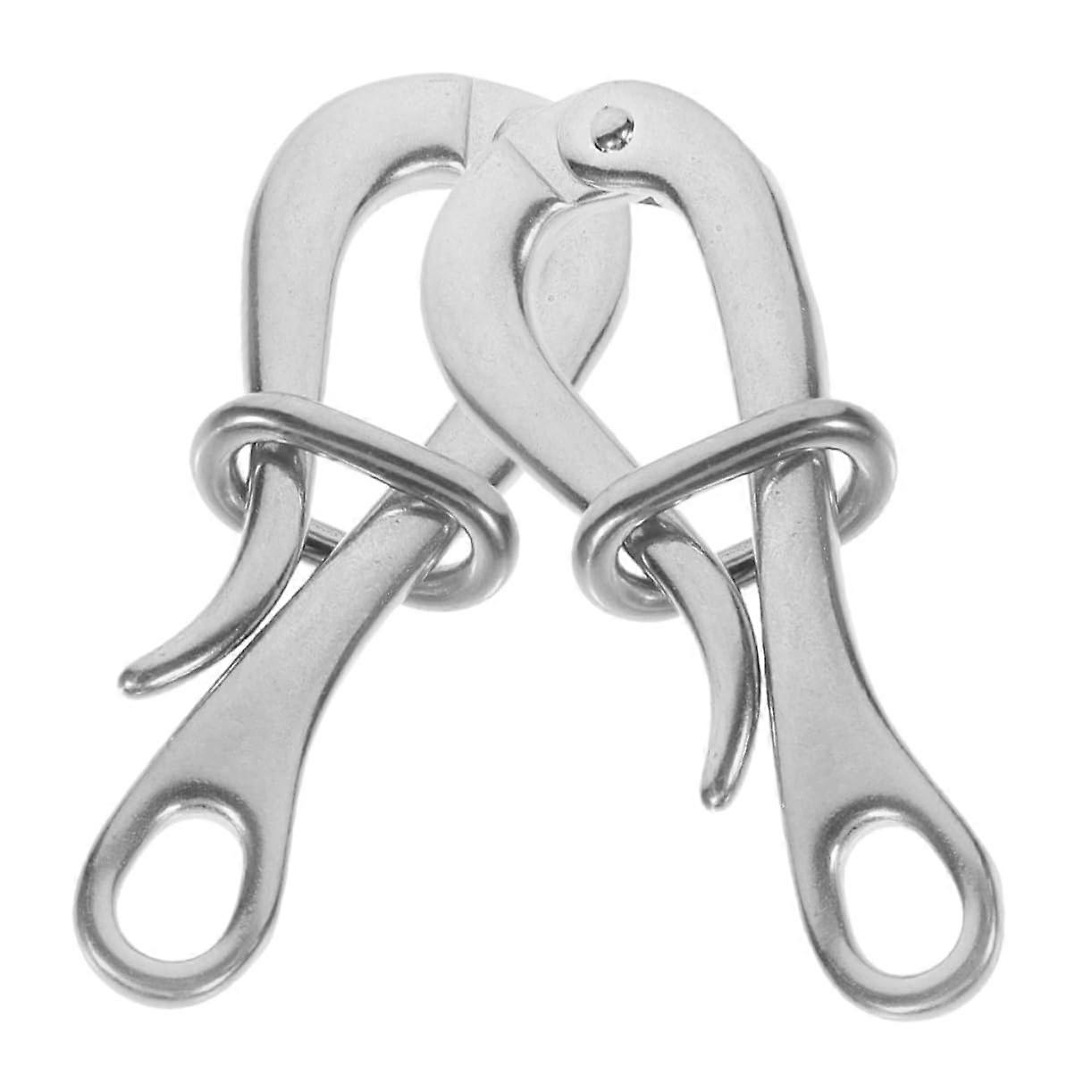 2 Pack Durable Boat Hook Quick Release Clips for Yachts, Liferafts and Diving Gear