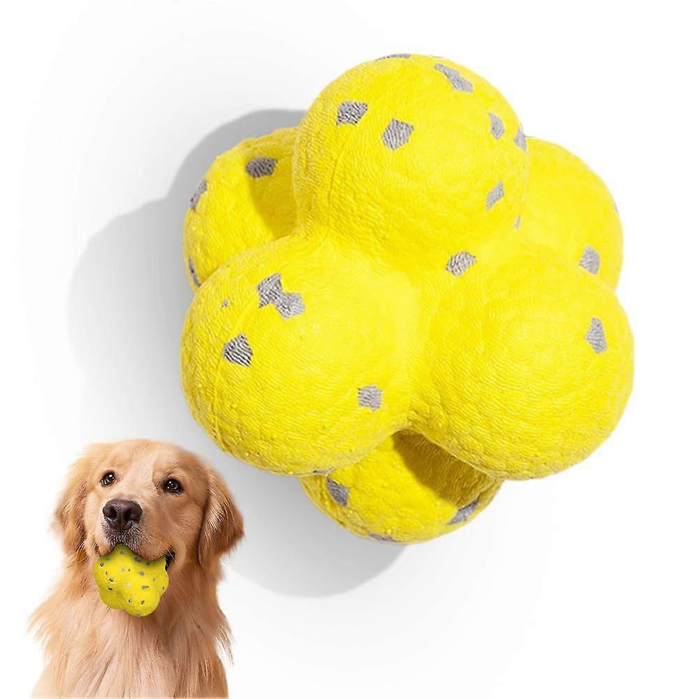 Chew Magic Ball Dog Toy for Large, Medium, Small Dogs - Durable Paw Star Ball for Chewing and Fetching