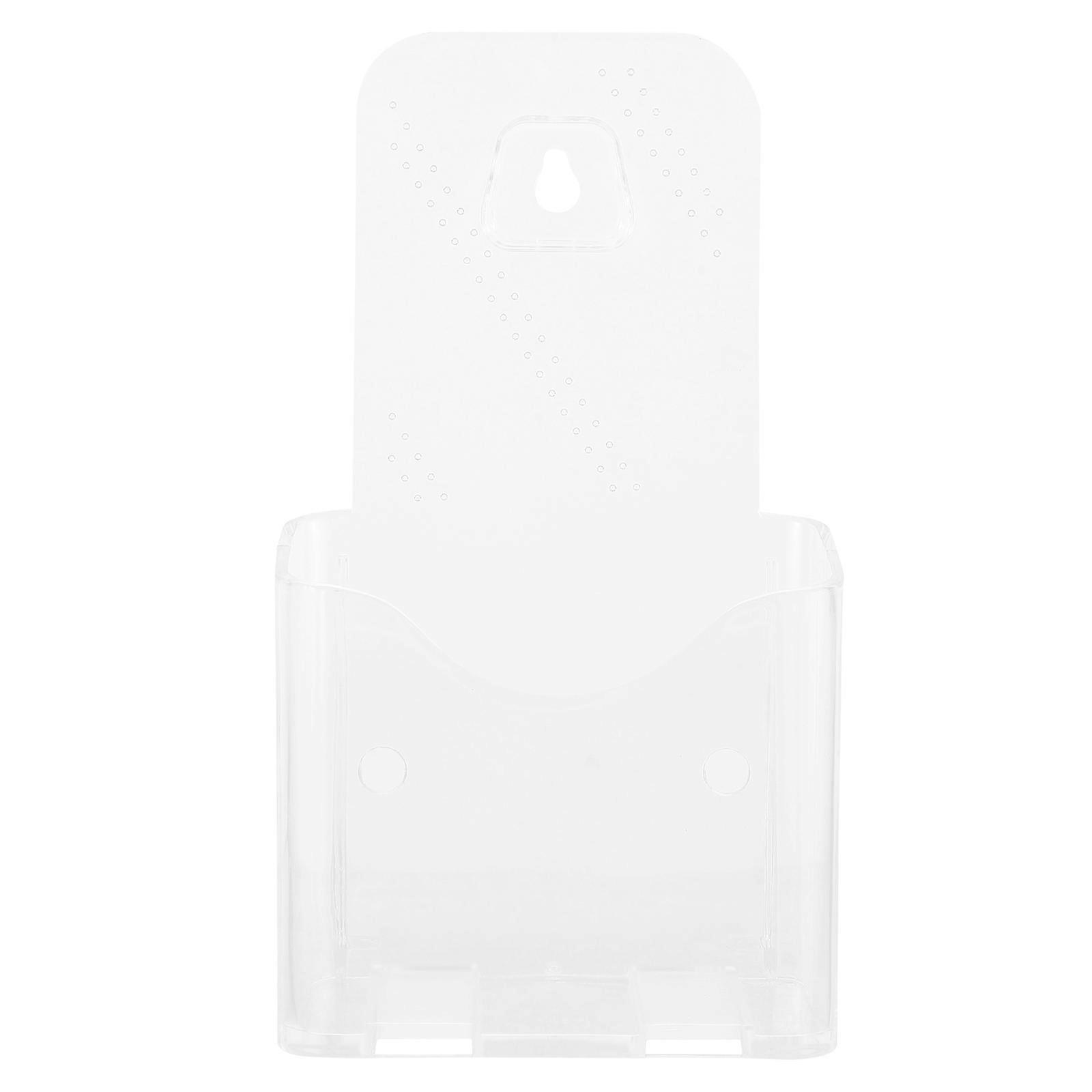 Wall Mounted Pamphlets Organizer Clear Brochure Holder Acrylic Display Stand for Office Literature Rack Easy Access Documents Flyers