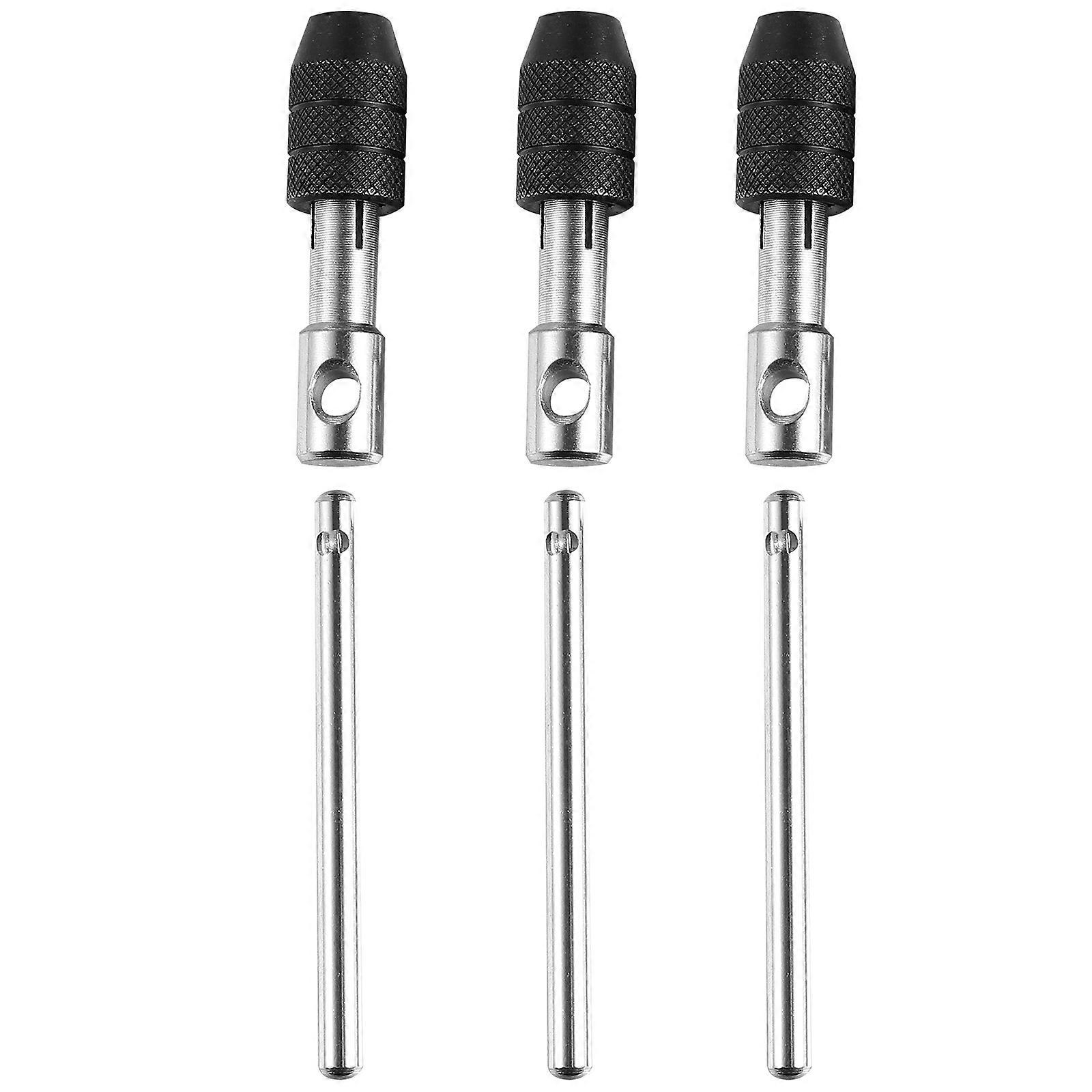 Adjustable Ratcheting Tap Wrench 3pcs Set – Durable Hand Tool for Efficient Tapping with Comfortable Grip and Single Hand Operation