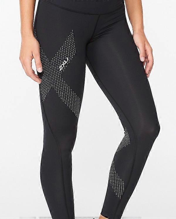Collant a compressione mid-rise 2XU | Nero| Argento