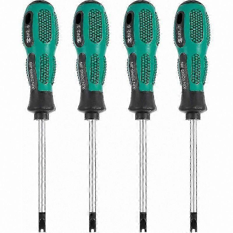 2024 4-Piece Precision Screwdriver Bit Set, Magnetic U-Fork Groove Driver, CR-V Multi-Tool Hand Tool Kit for Various Tasks