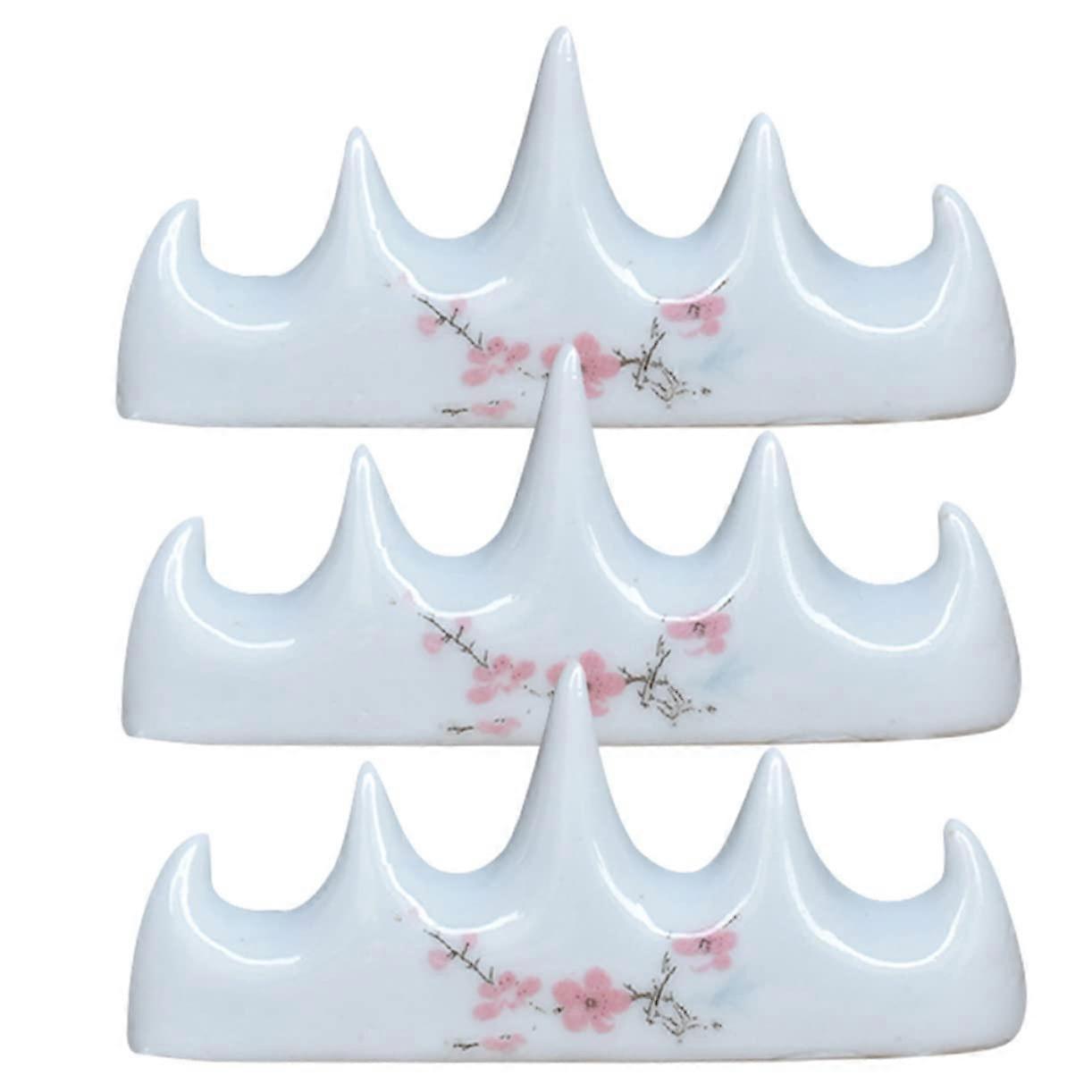 Chinese Brush Holder Set for Calligraphy Brushes - Wooden Pen Rest Stand with Non-Slip Base, Ideal for Artists and Writers