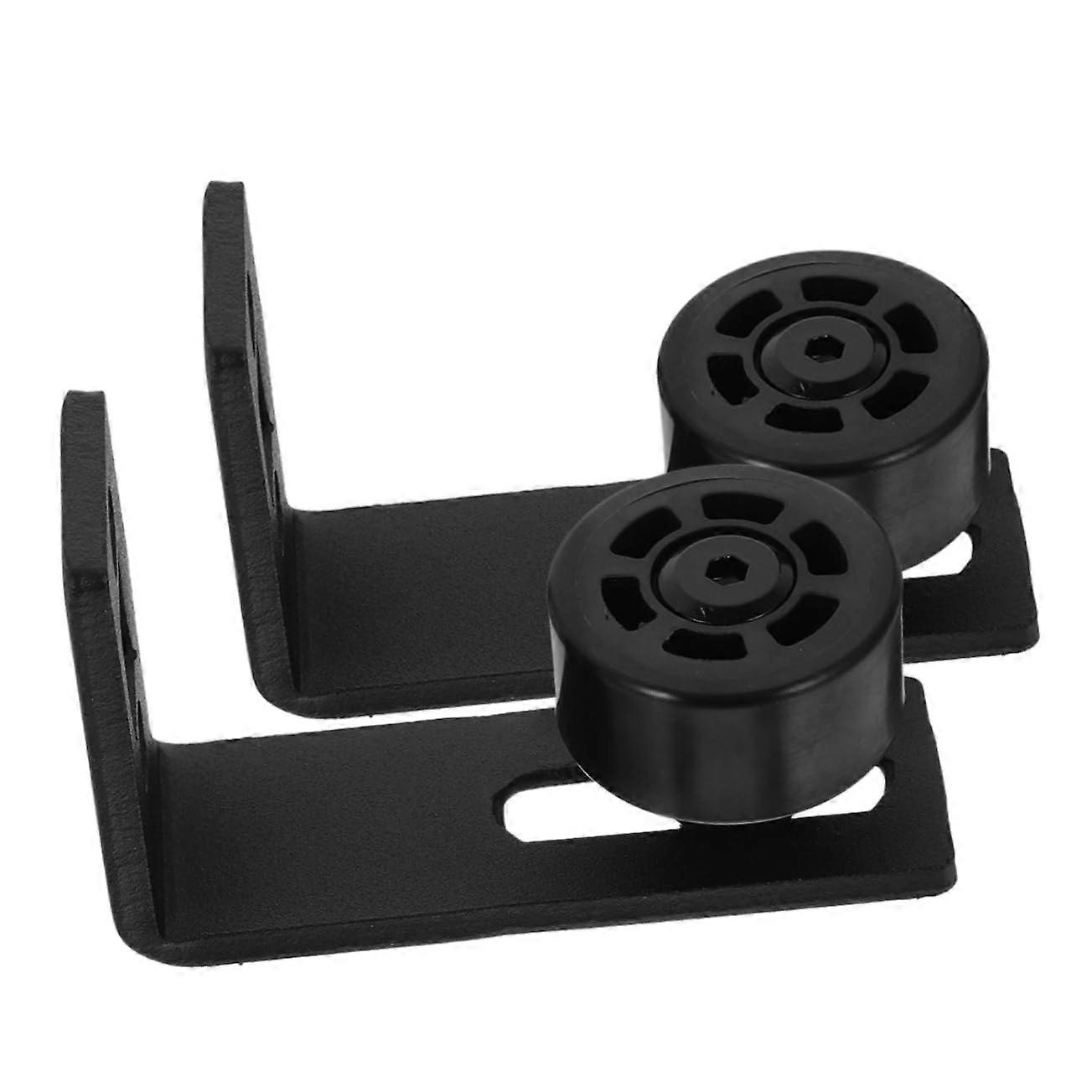 Sliding Door Floor Guides - 2-Pack Adjustable Roller Guides for Barn Doors, Durable Easy Installation