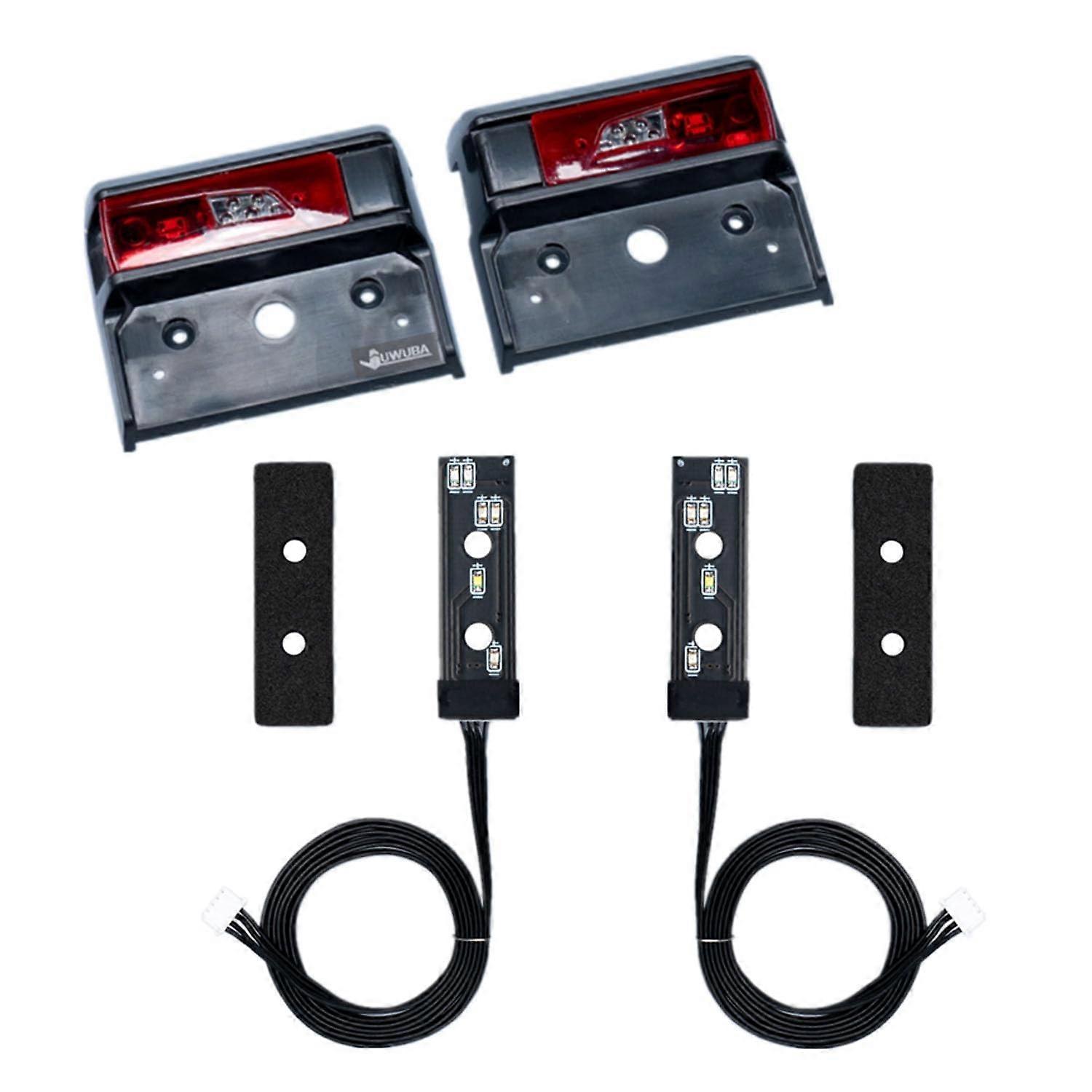 TOUCANHOBBY 5V LED Rear Warning Light for 1/14 RC Tractor Truck Models 56368 56371 R470 R620 770S Remote Control Accessory