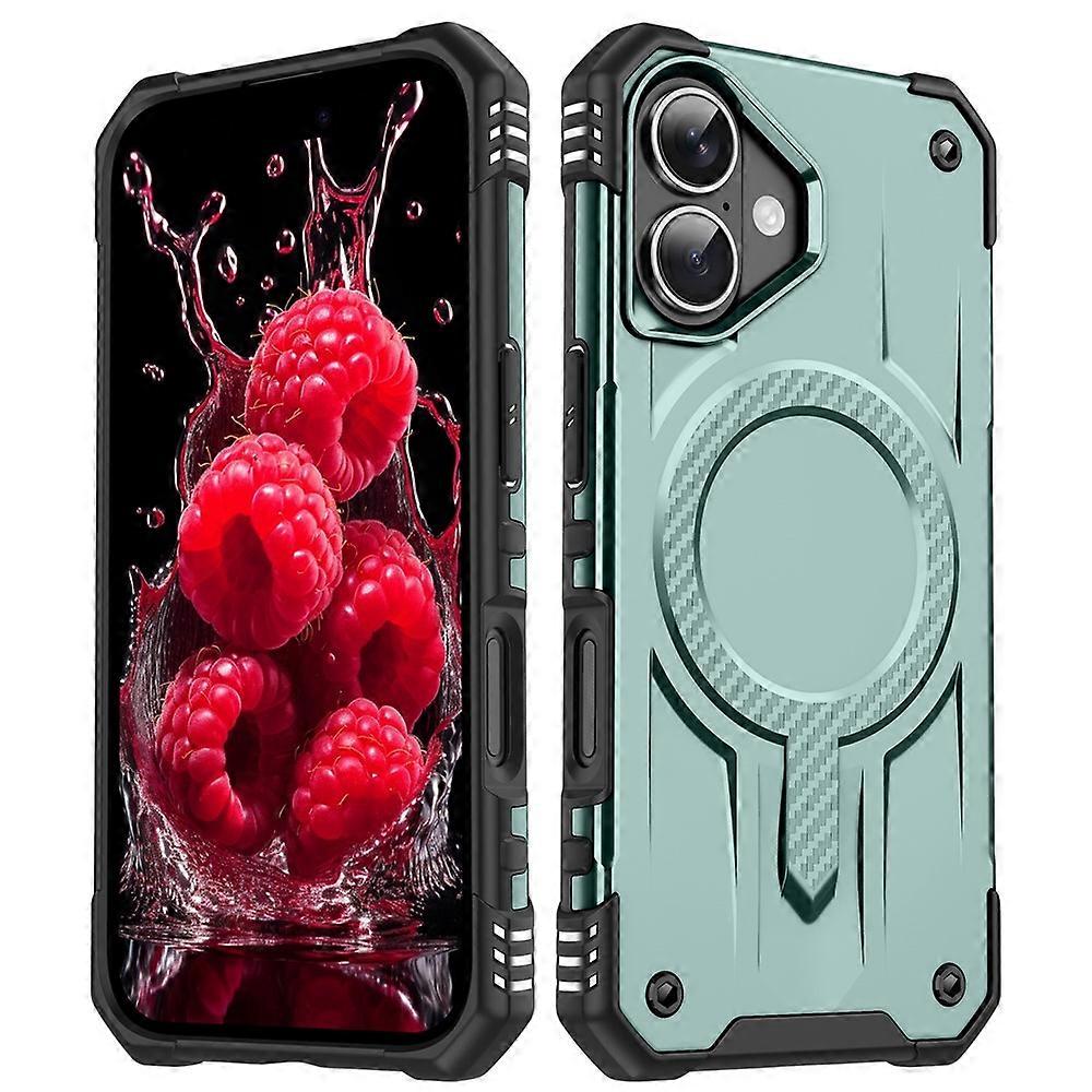 Compatible For iPhone 17 Case Compatible with MagSafe Four Corner Airbags PC + TPU Phone Cover
