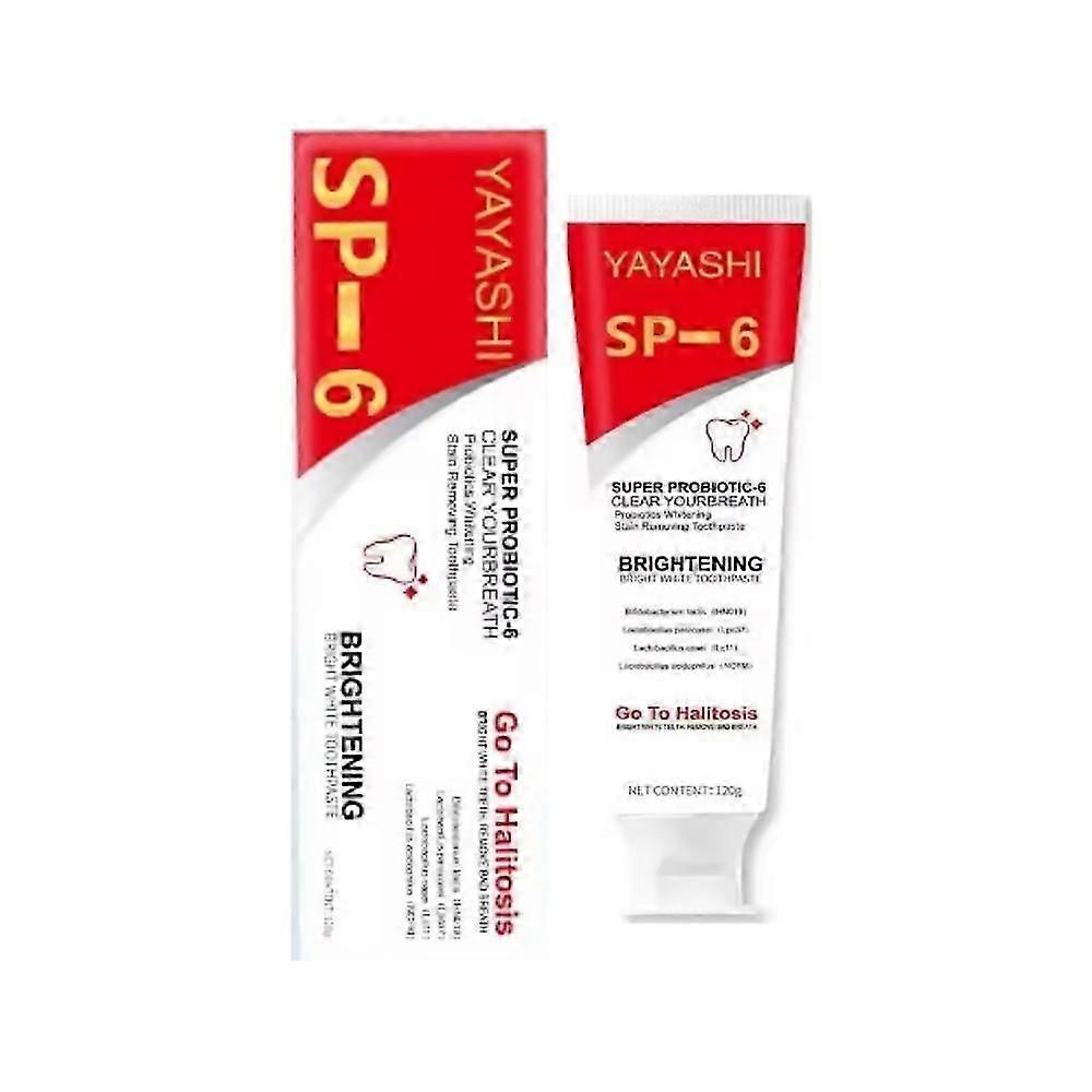 3-Pack SP-6 Probiotic Whitening Toothpaste for a Brighter Smile