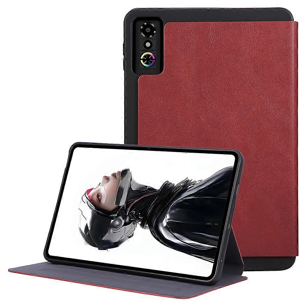 TKdaddy ل ZTE nubia RedMagic Astra غطاء لوحي من جلد البولي يوريثان مقاوم للصدمات مع حامل أحمر