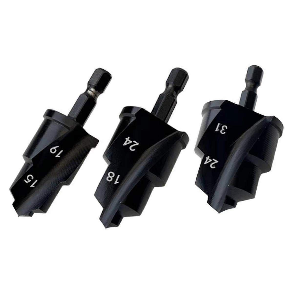 3PC PPR Water Pipe Expansion Countersink Bit Plumbing Drilling Tool