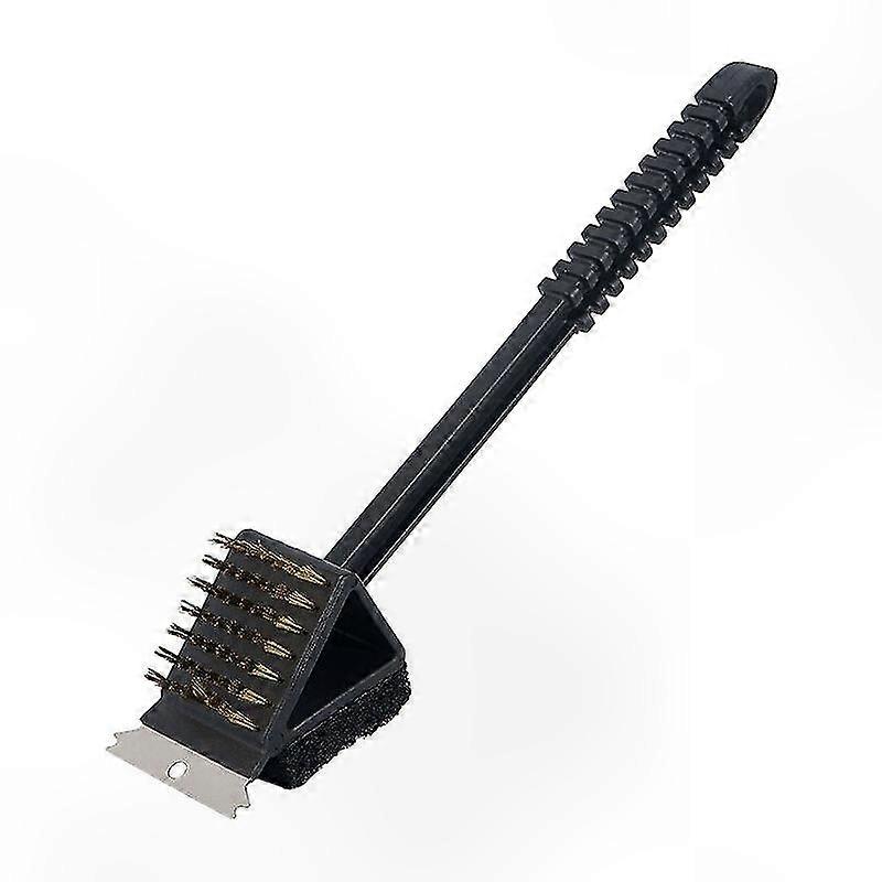Barbecue Cleaning Brushes, Barbecue Brush Barbecue Cleaning Brush 3 in 1 Barbecue Brushes with Built-in Steel Scraper for Easier and Efficient Cleanin