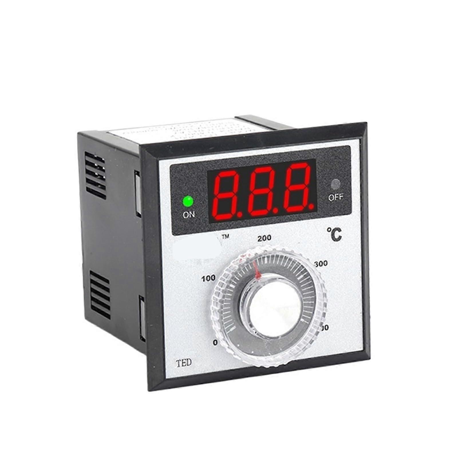 Digital Thermostat Power Supply Temperature Controller TED 72x72mm K J PT100 AC220V 110V 24V 380V 0-600 Degrees