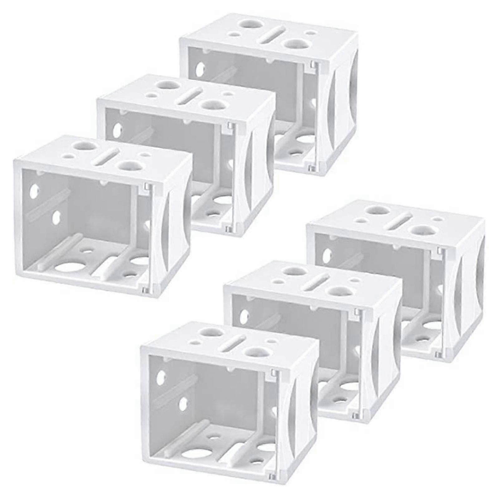 6 Pcs Blinds Bracket End Cover Holder Box Mounting Brackets for Windows