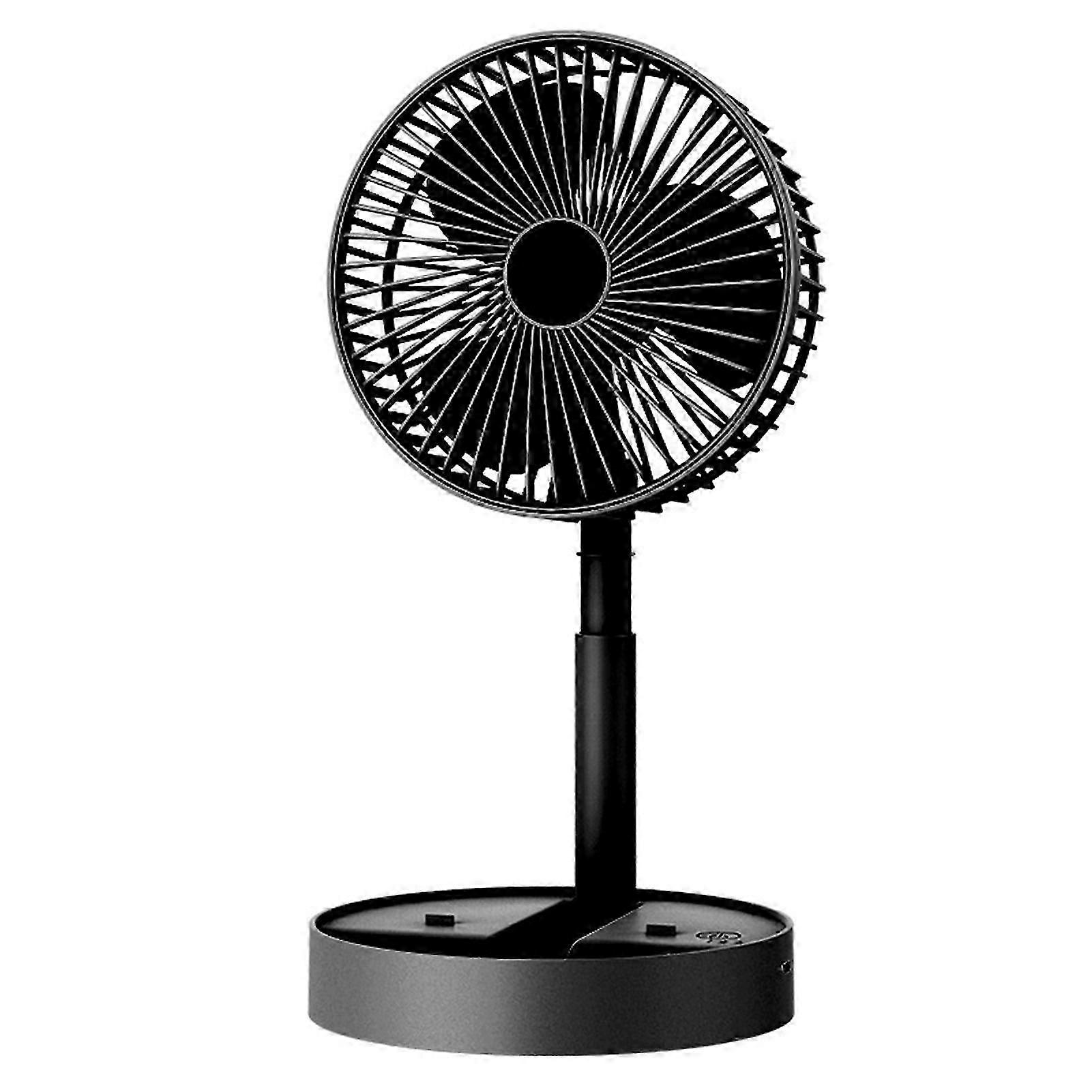 Cordless Telescopic Folding Fan 3 Speed Silents Stand up Fan Portable USB Floor Stand up Fan for Home Dorm
