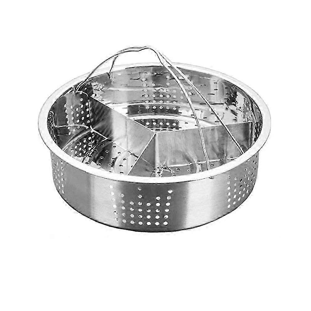 Separatorsett Rustfritt stål Grid Basket Divider for matlaging av dampstativ