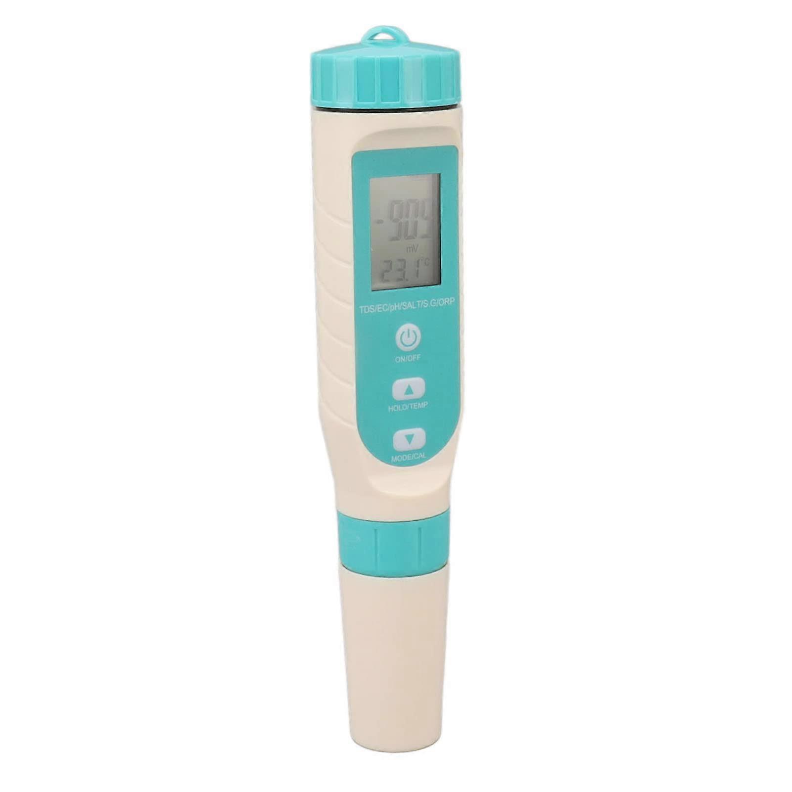 TDS Meter Digital Water Tester, TDS EC PH SALT S.G ORP TEMP 7 in 1 IP67 Waterproof Multifunction Digital Water Tester