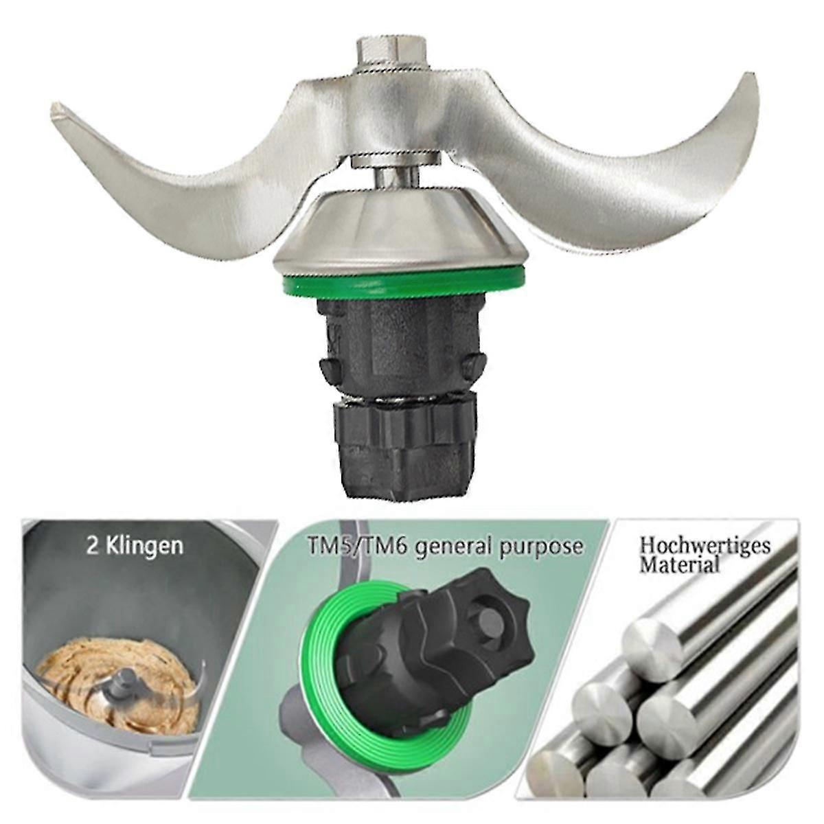 TM6 TM5 Food Processor Blade for Dough Mixing Compatible with Thermomix