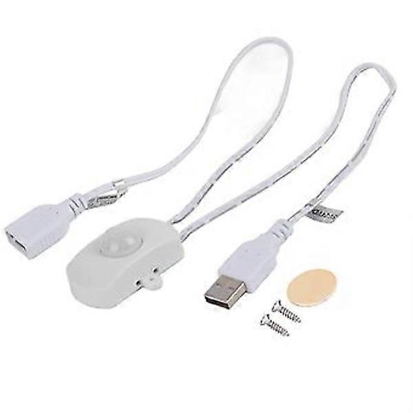 2A DC 5‑24V PIR Infrared Motion Sensor Detector Automatic Switch LED Strip USB Interface White