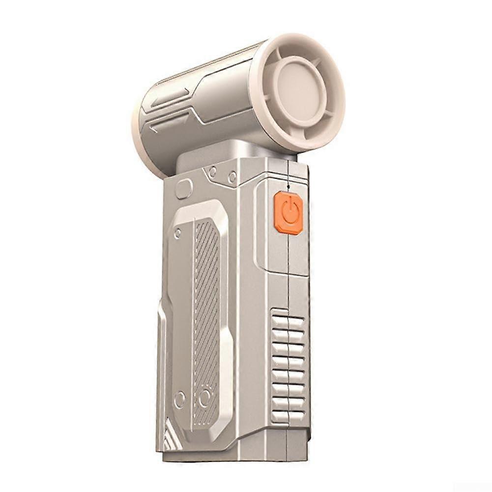 Multi Functional Portable Turbine Fan with Customizable Airflow, Lightweight Design, Gold Color for Outdoor Use