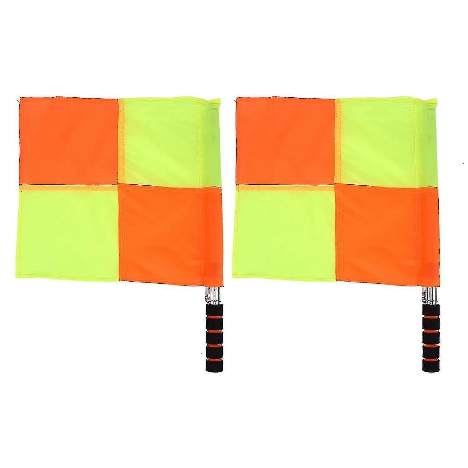 Athletic Soccer Referee Flags Referee Linesman Flag With Storage Ba...