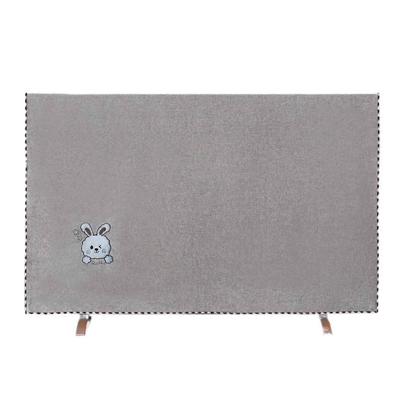 Dustproof TV Cover Grey 3740 Inch Rabbit Model Universal Protector For Flat LED Televisions