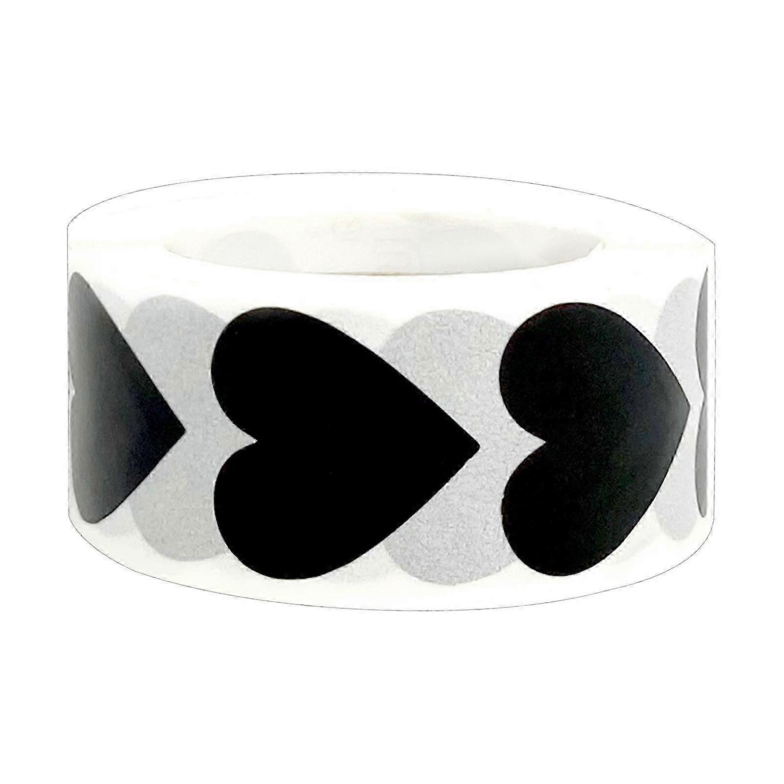 ملصقات حب فارغة ، لفة ذاتية اللصق ، ملصقات على شكل قلب ، 500 ملصق / لفة