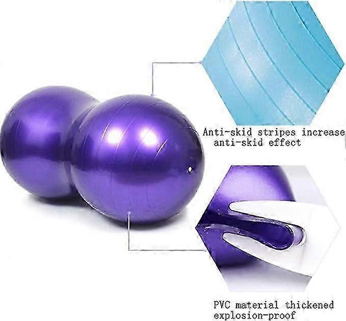 Yoga Ball Peanut Balance Fitness Ball Inflatable Thickened Explosion-proof Yoga Ball Fitness Balance Training Physiotherapy To Improve Balance Core St