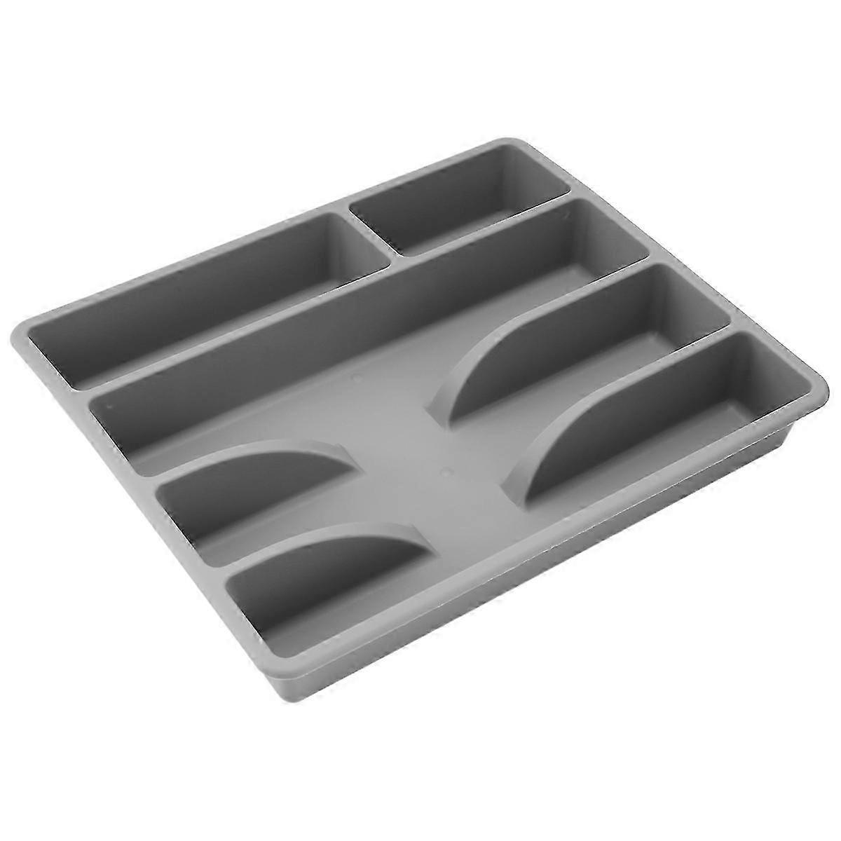 Kitchen Drawer Organizer Silverware Holder Cutlery Tray Plastic for Home Use