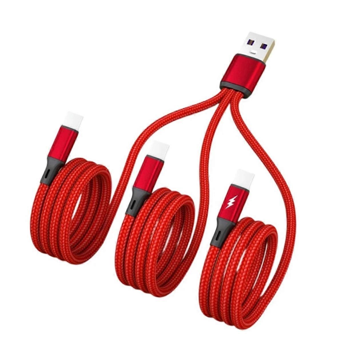 USB Charging Cable USB2.0 Type-A Male to Triple Micro USB Male Connectors Power Splitter Adapter Cord 1.2M A