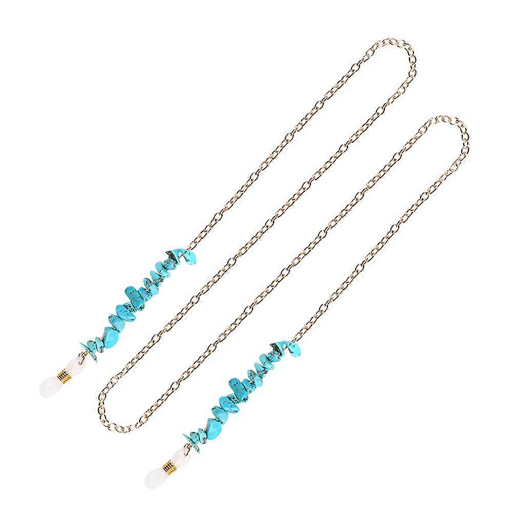 Stylish Eyeglass Chain Made of Durable Alloy for Glasses with Golden Color Fits All Sizes