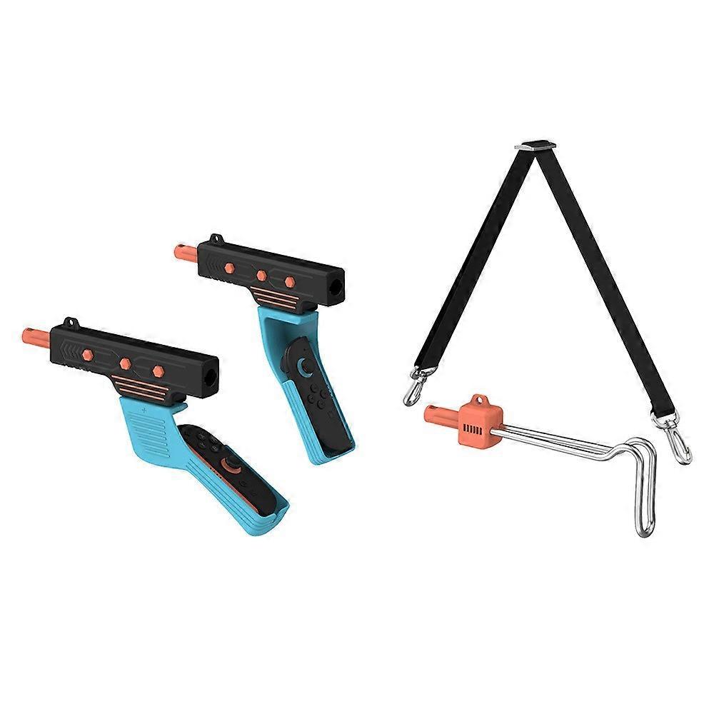 DOBE TNS-5175 Game Controller Gun Grip Compatible For Nintendo Switch 2 / Switch / Switch OLED Left Right Handle Shooting Game Bla
