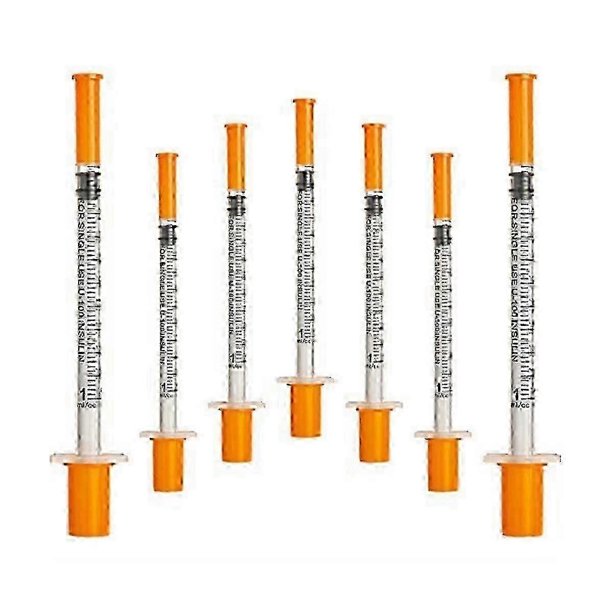 50 מזרק 1 מ"ל יח'/אריזה עם ציוד מעבדה 30 גרם (אורך 8 מ"מ) באריזה אטומה בנפרד