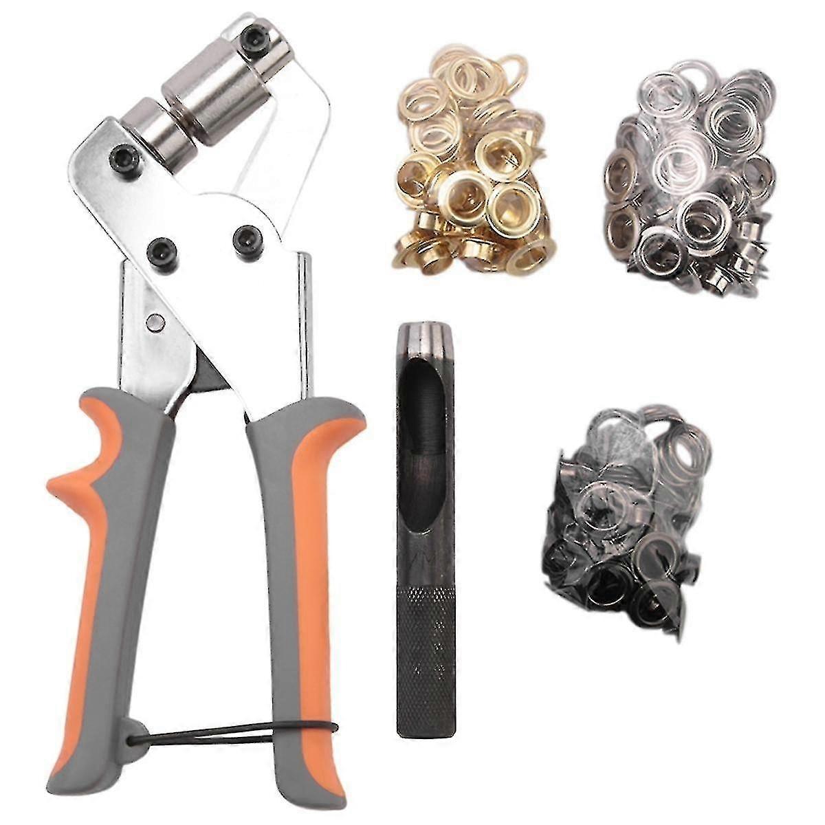 Grommet Tool Kit With 10mm Eyelets Manual Machine Press Handheld Plier Metal Grommet For Leather Be