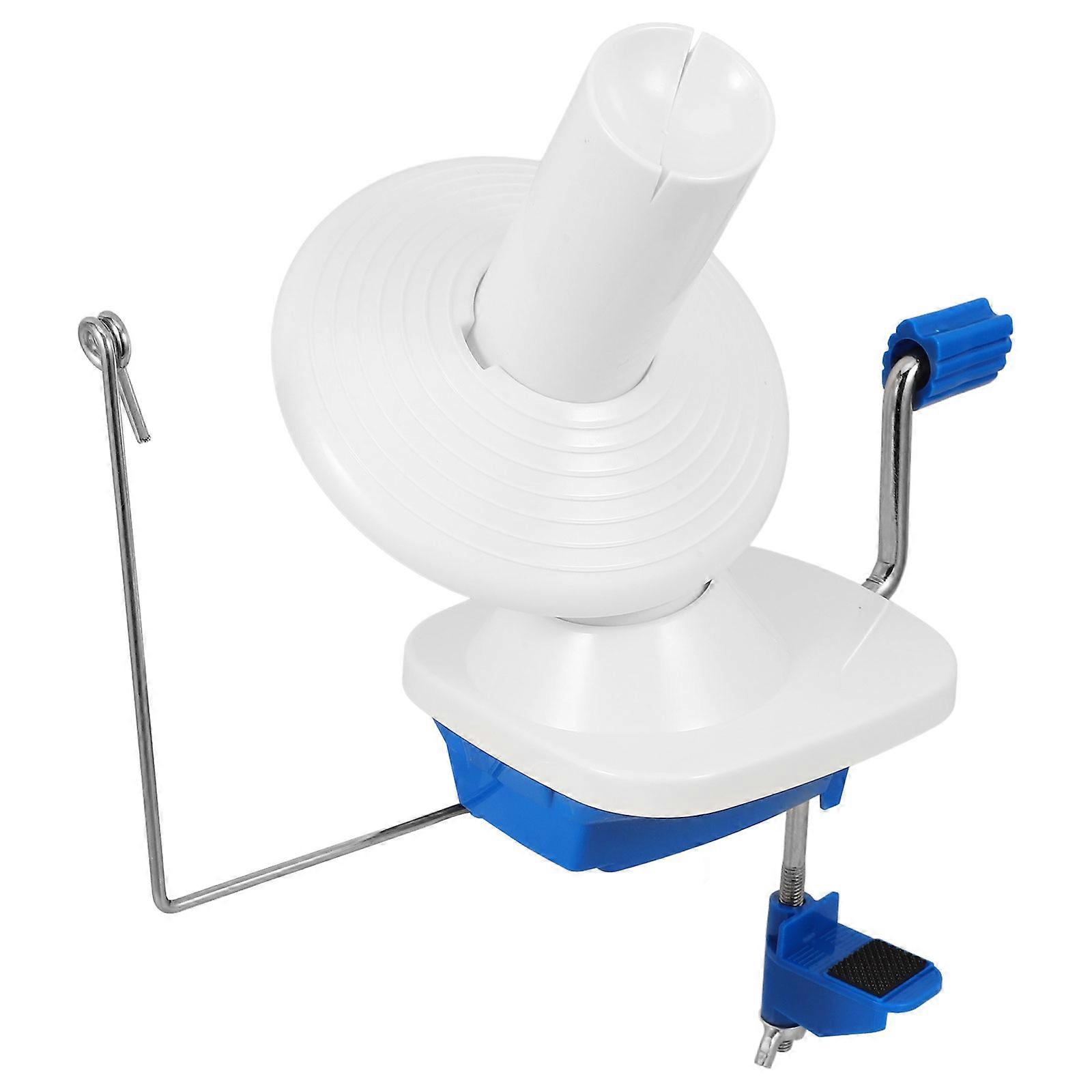 Rotatable Wool Yarn Winder Hand Operated Yarn Ball Winder For Crocheting Enthusiasts Blue 27.50X15.00X11.00CM Portable Build 1Pcs