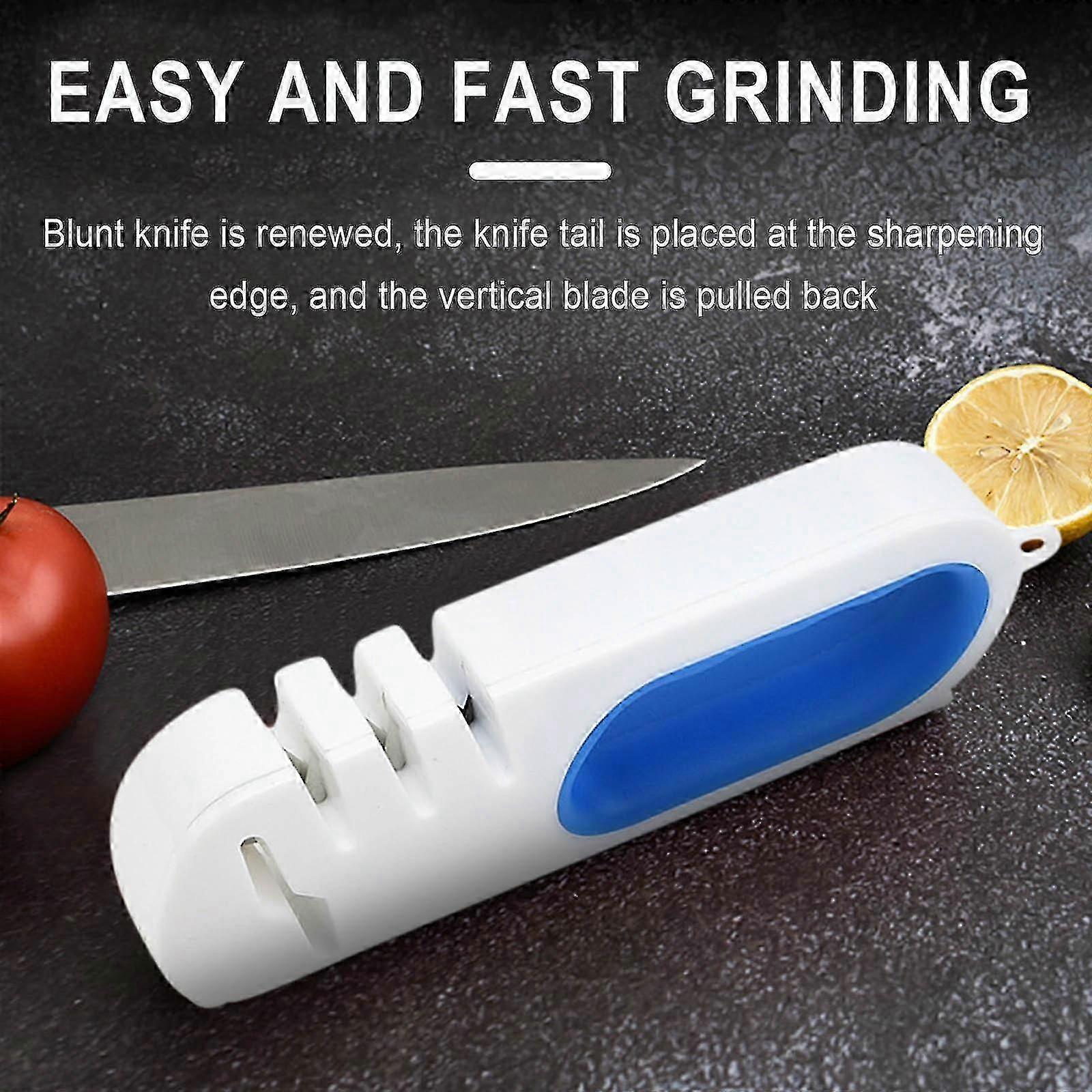 Mini Knife Sharpener Portable Four-in-one Knife Sharpener Household Fast Knife Sharpener Cutter Sharpener