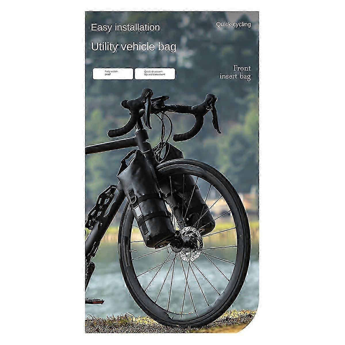 Outdoor Waterproof Front Fork Bag for Mountain Biking - Long Distance Riding with Multi-Function Storage