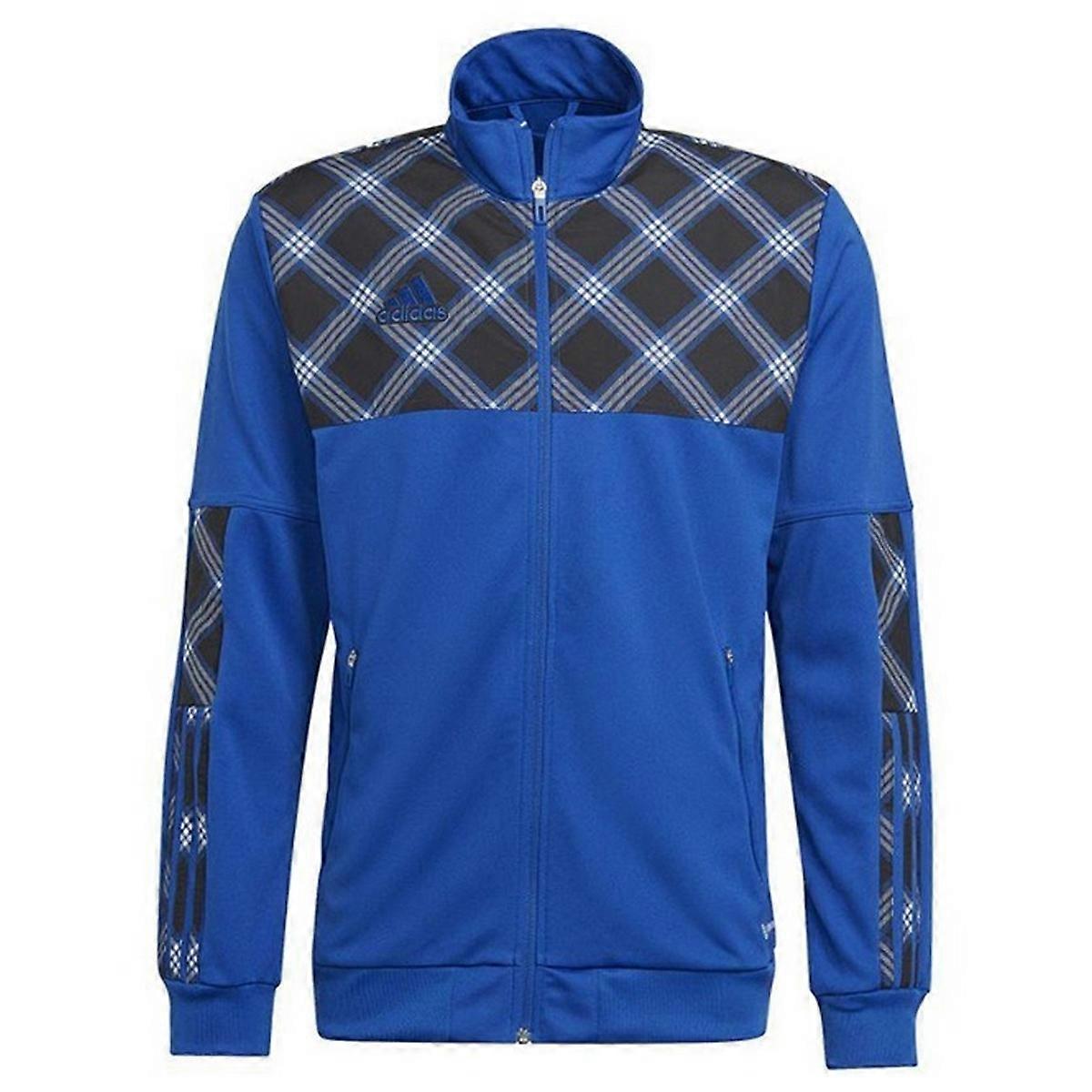 Adidas Herren Tiro Checked Logo Trainingsjacke