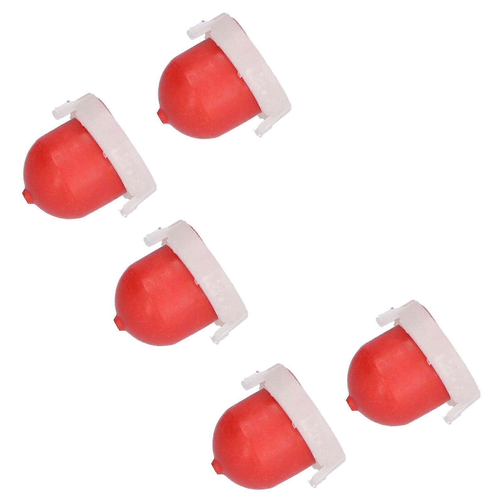 5Pcs Red Primer Bulb with Hole for 494408 694394 Carburetor