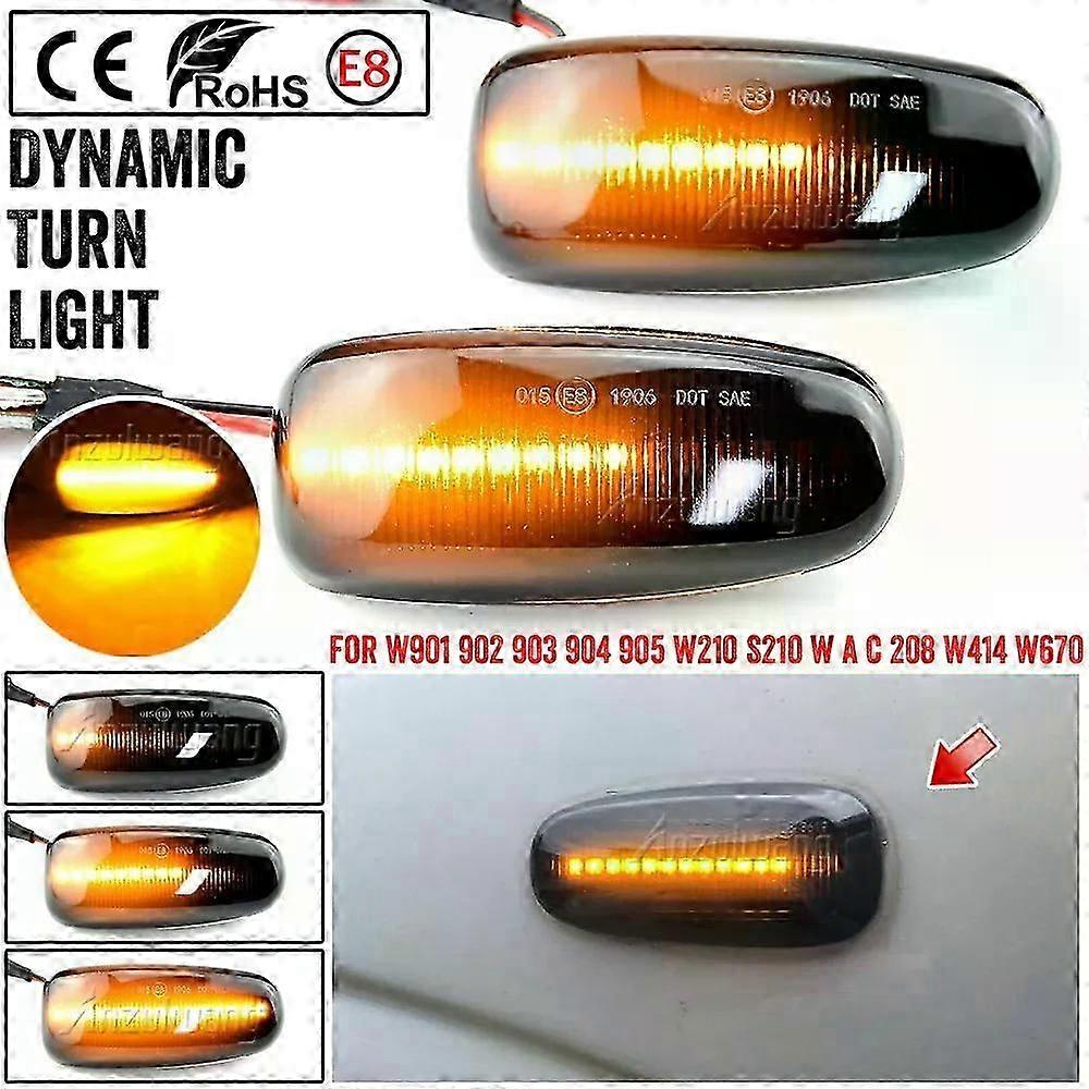 Fit For Mercedes BENZ Side Marker Turn Signal Indicator Led Dynamic Light Sequential Blinker W202 W210 W208 R170 Vito W638
