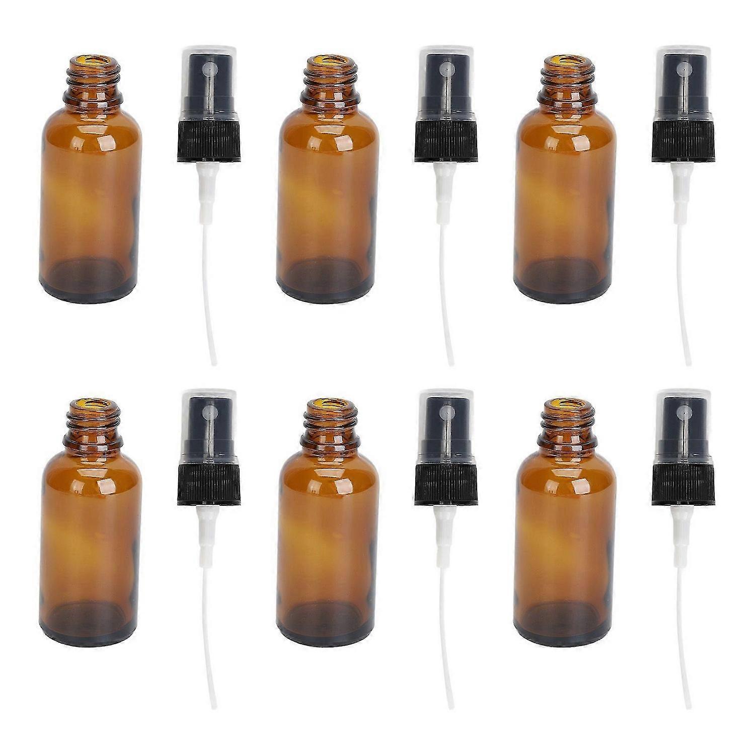 2025 Latest Model 6pcs Amber Empty Essential Oil Sprayer Bottles Pump Function...