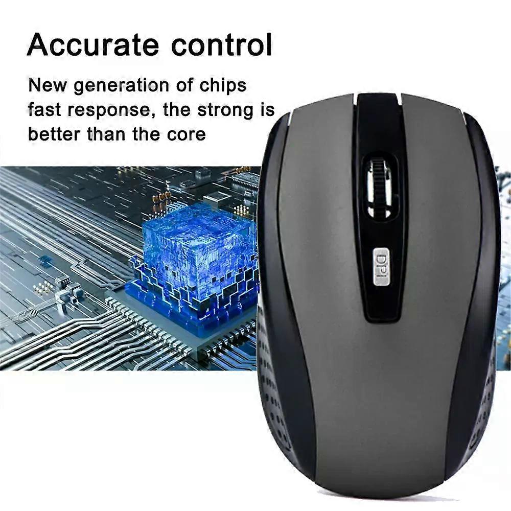 24G Wireless Mouse 24Ghz Gaming Mouse 6D Optical Wireless Mouse Slim Mini Noiseless Mice DPI1600 for Macbook PC Laptop