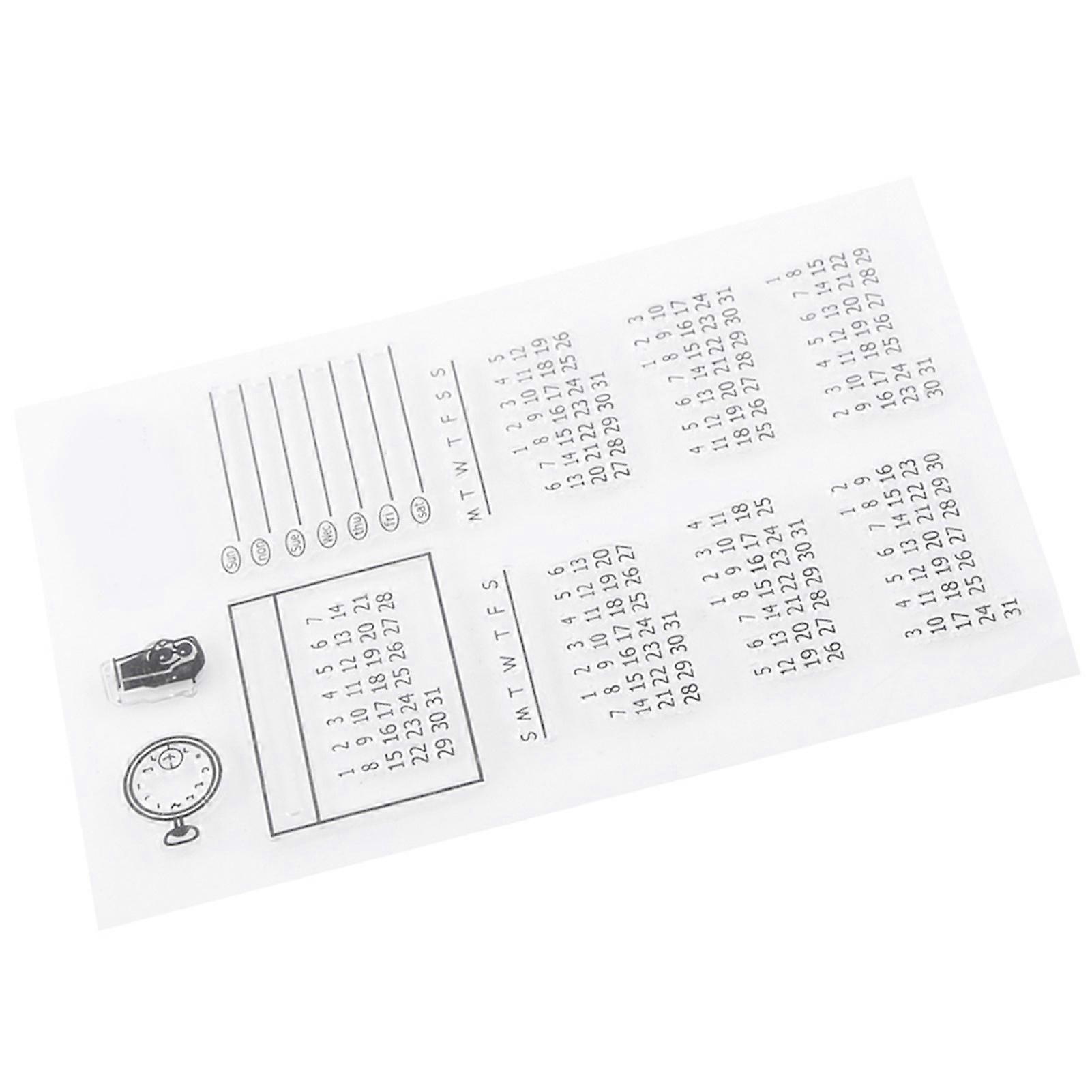 Transparent Clear Silicone Stamp Set 16x11cm for Scrapbooking