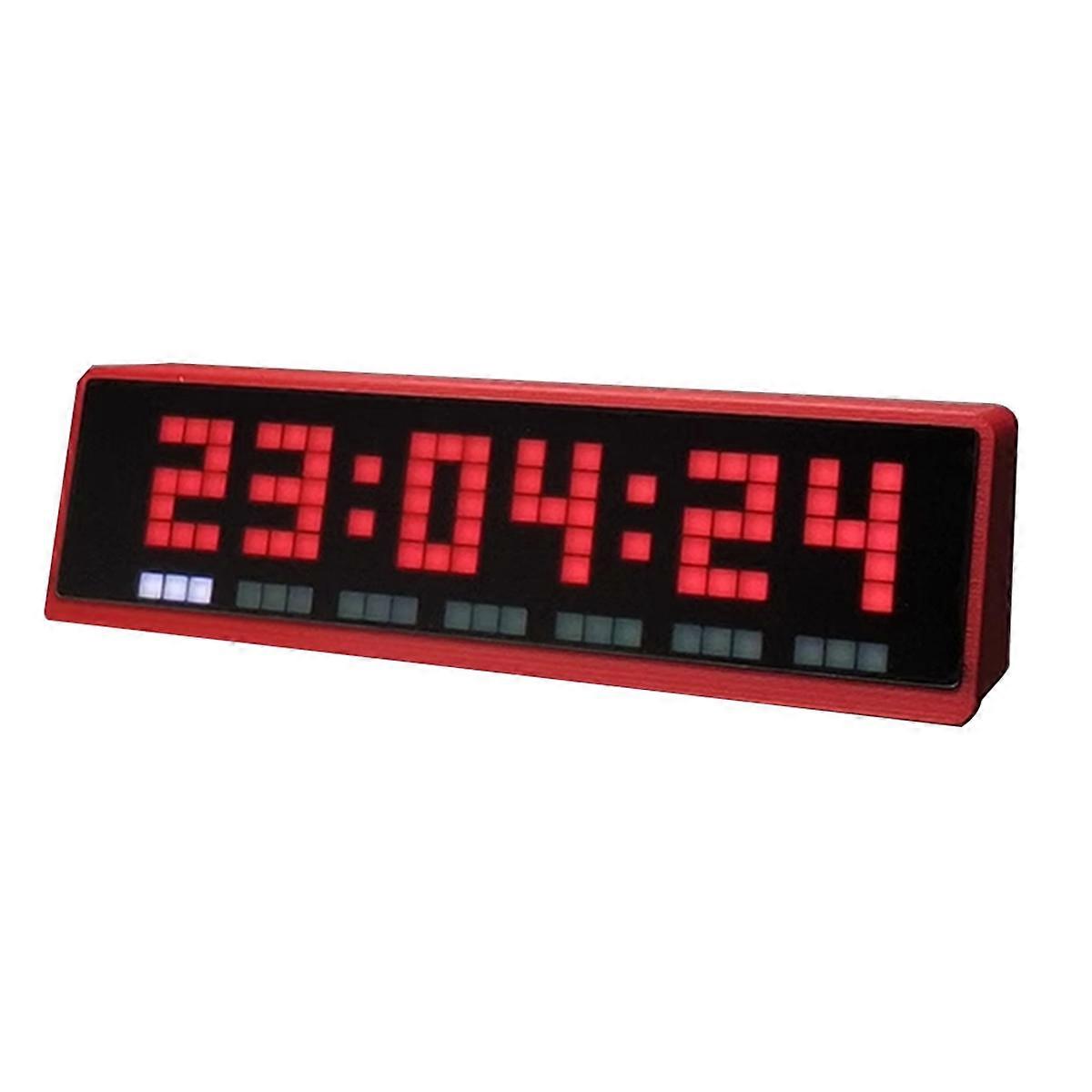 Mini LED Displays Clocks with Weather Clocks Stocks Cryptocurrency Bitcoin Forex Price Desktop Dot Matrix Screen WIFI C