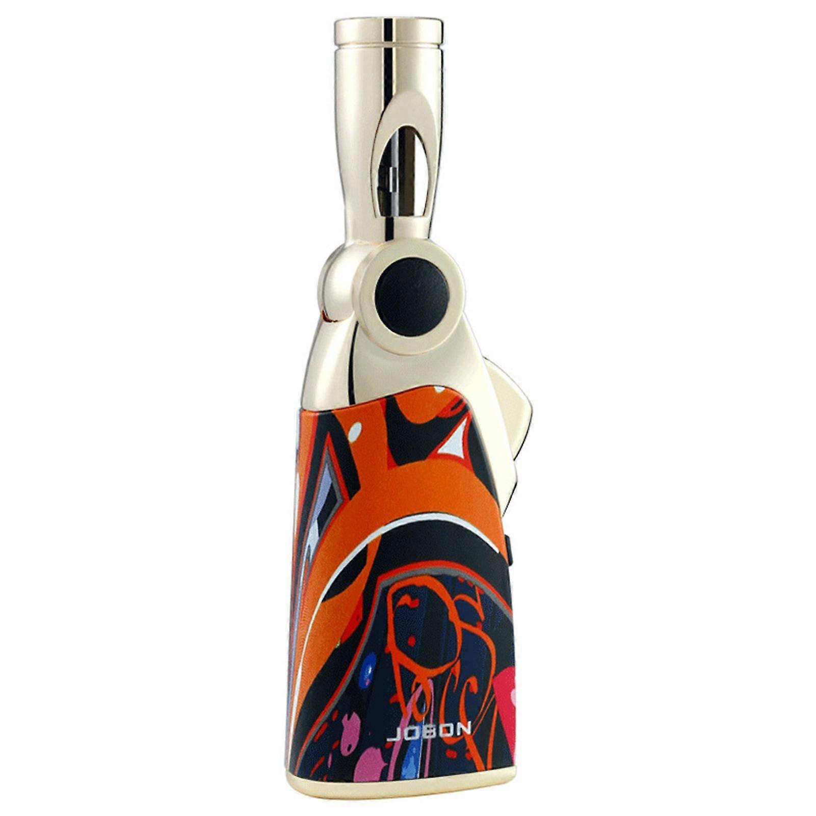 Portable Foldable Blue Flame Butane Torch Lighter Sturdy Safe for Outdoor Use for Camping Essential