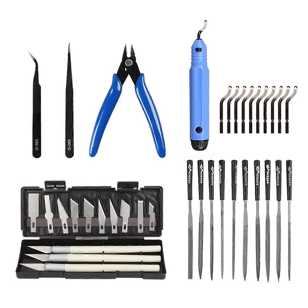 Multiple Models 3D Printer Tool Trimming Scraper Cleaning Tweezers Pliers Deburring Kit DIY 3D Printer Accessories
